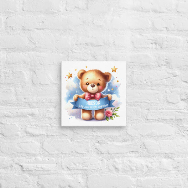 Cuddly Bear Keepsake Canvas - Image 4