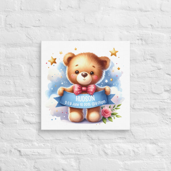 Cuddly Bear Keepsake Canvas - Image 2