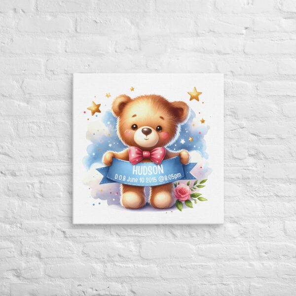 Cuddly Bear Keepsake Canvas - Image 3