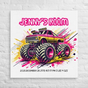 Monster Truck Adventure Canvas