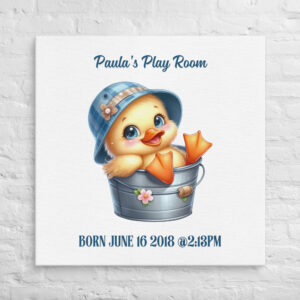 Sweet as a Duckling Personalized Wall Art - Perfect Baby shower gift