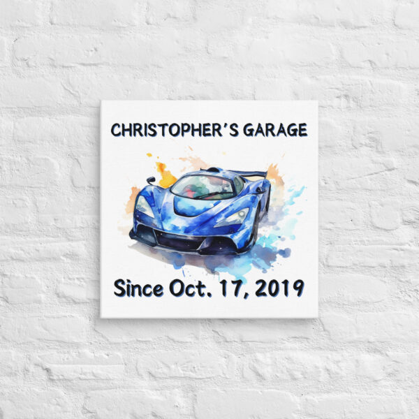 Personalized Sports Car Wall Art - Kid's Room Decor - Image 2