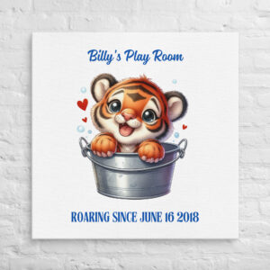 Custom Tiger Wall Art for Kids' Rooms
