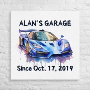 Personalized Racing Car Wall Art - Car Decor