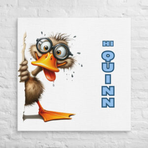 Wacky Duck Personalized Wall Art