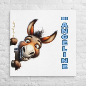 Cheeky Donkey Personalized Wall Decor for Kids