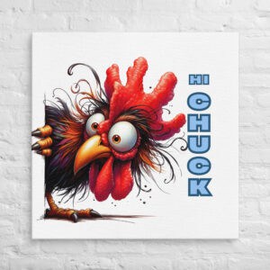 Personalized Funny Rooster Wall Art for Kids’ Rooms