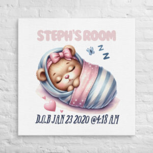 Sweet Dreams Princess - Personalized Birth Wall Art