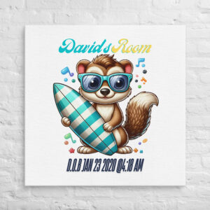 Personalized Surfing Wall Art Canvas – Fun Beach-Themed